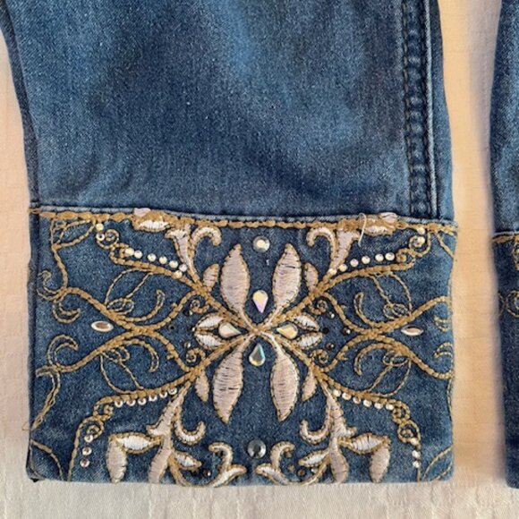 HYDRAULIC | Jeans Embroidery & Crystal accents Size 10 - Picture 12 of 16